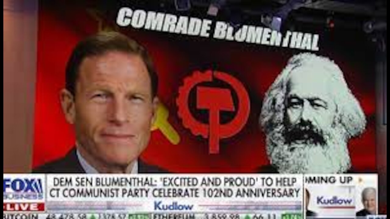 DEM SENATOR GIVING OUT AWARDS AT A COMMUNIST PARTY EVENT