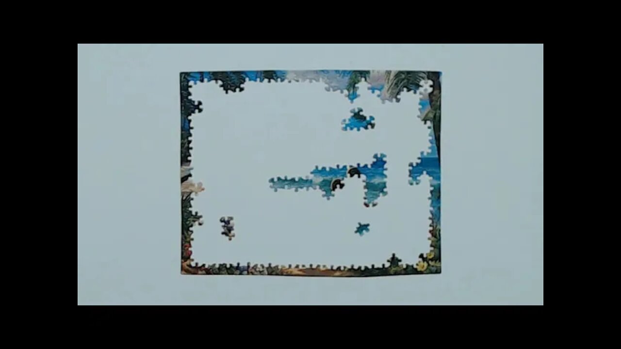 Mickey and Minnie in Hawaii Jigsaw Puzzle Time Lapse