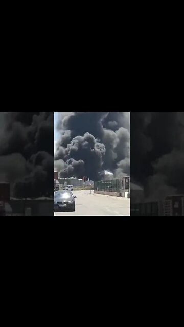 Firefighters try to gain control over a biodiesel plant in #Calahorra, #LaRioja that exploded!