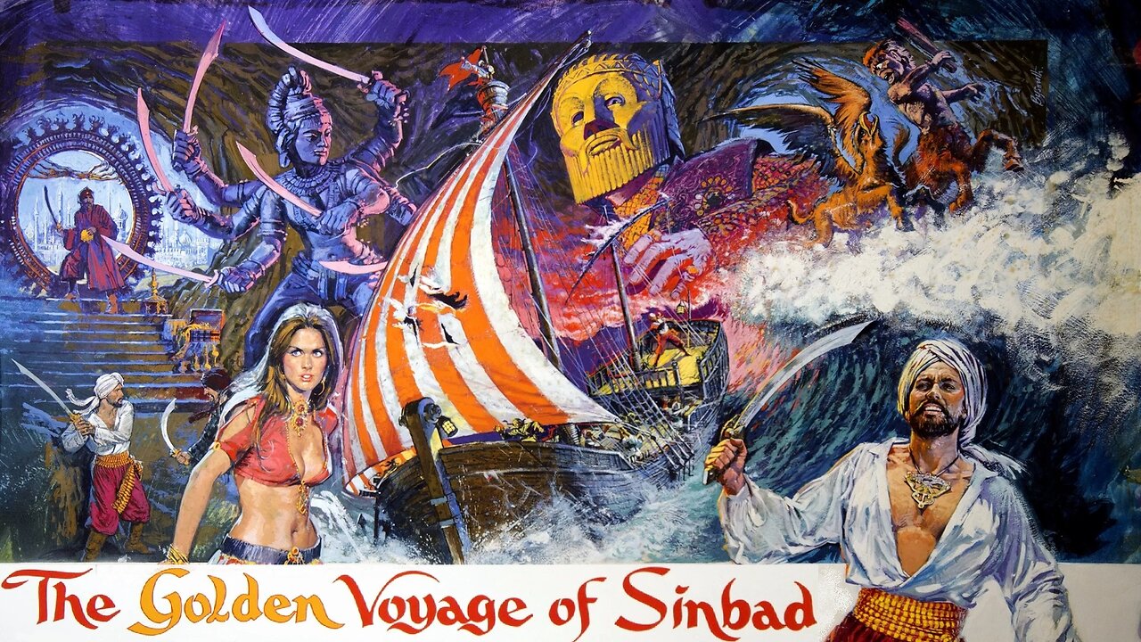 The Golden Voyage of Sinbad (1973) Tom Baker, John Phillip Law, Robert Shaw, Caroline Munro