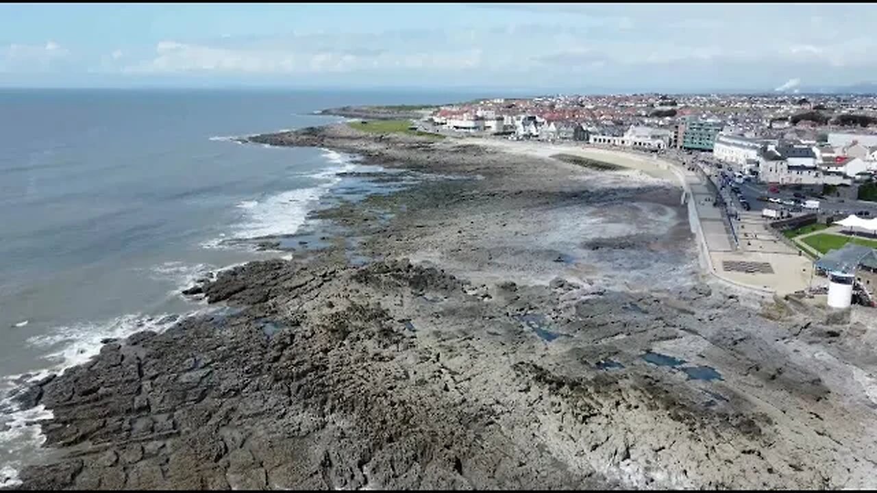 Porthcawl Drone: Town Beach FPV Mode (Aug 20 2023)