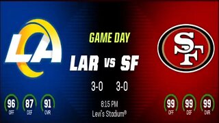 Madden 23 Legends 49ers Vs Rams Simulation Franchise S1