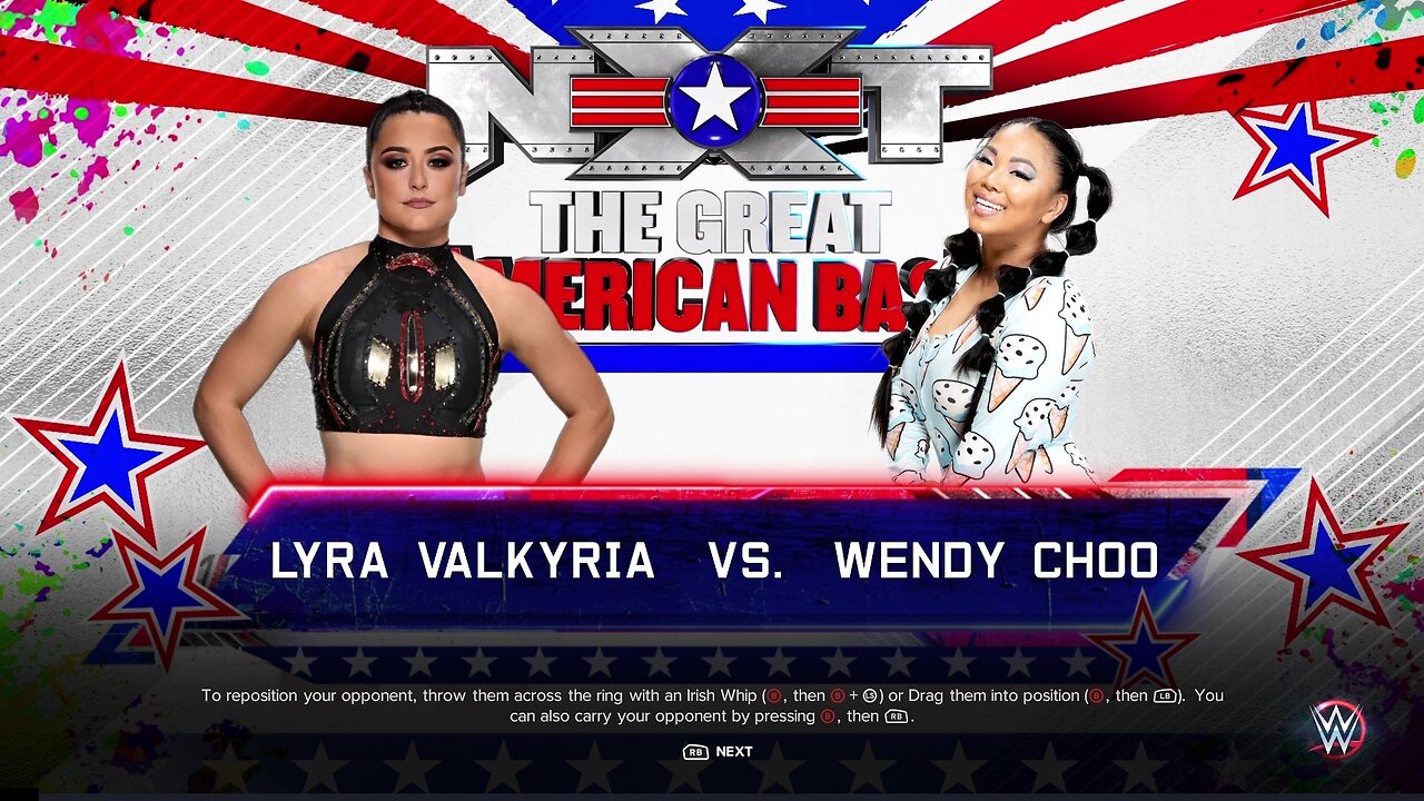 WWE 2k23 Lyra Valkyria vs Wendy Choo