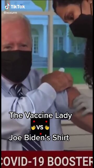 Joe Buyden's phony 3rd jab and his hairy arm