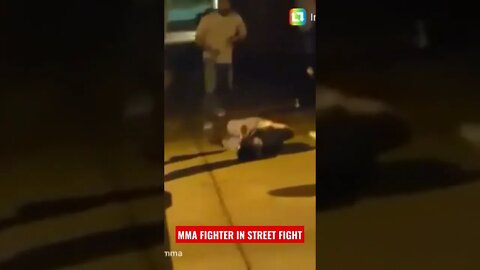 MMA Fighter in Street Fight. #KO #mma