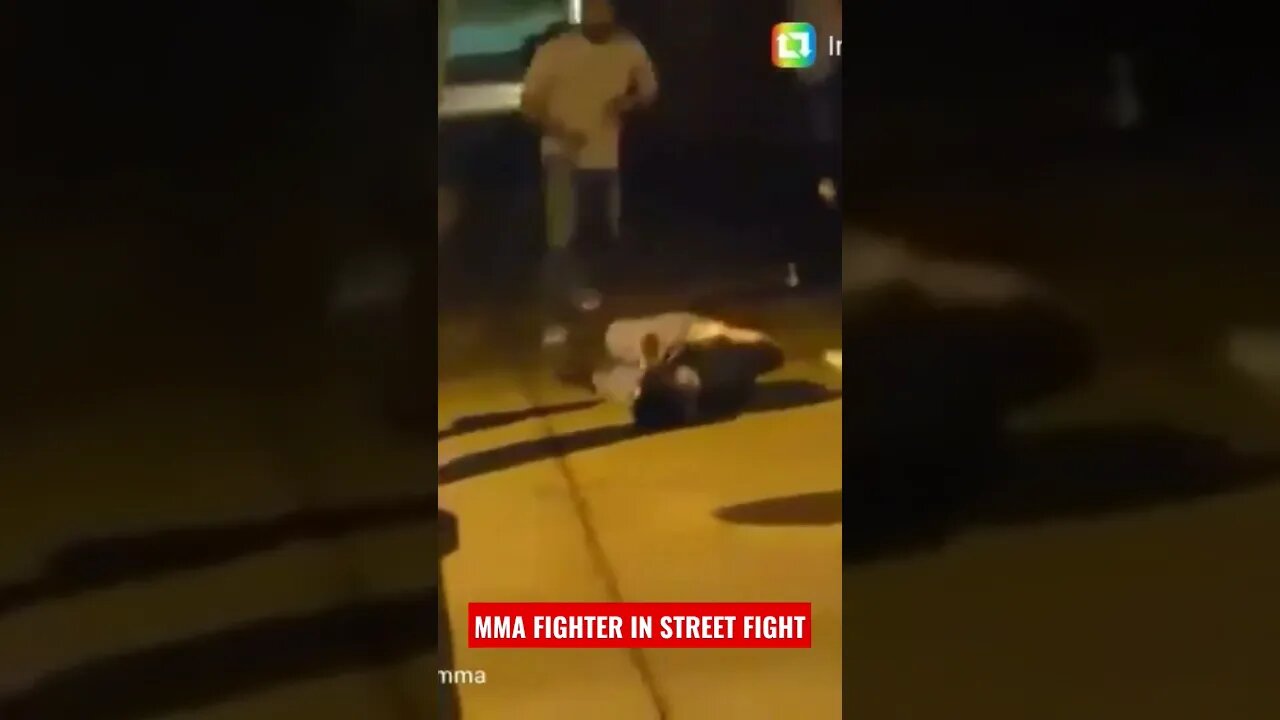 MMA Fighter in Street Fight. #KO #mma