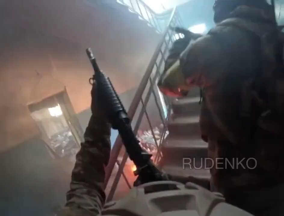 Footage from a found GoPro camera of a soldier of the Armed Forces of Ukraine in the city of Bakhmut