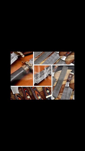 Custom Handmade Kitchen Knives #shorts