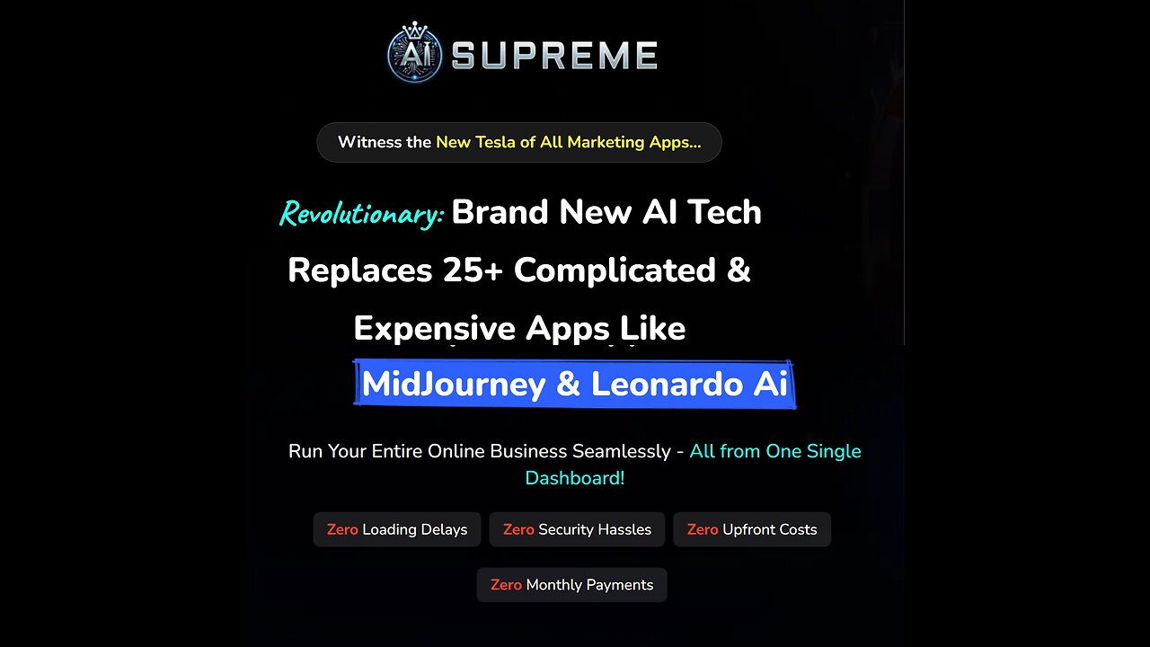 AI Supreme: Innovative AI That Replaces 25+ Costly & Complicated AIs Like ChatGPT 4.0, Canva, DALL-E