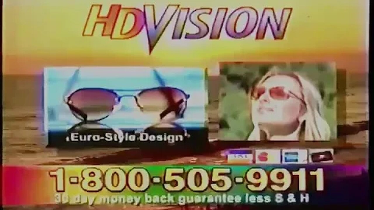 "I Can See in HD Now!" 2002 HD Vision Sunglasses Commercial #infomercial AS SEEN ON TV