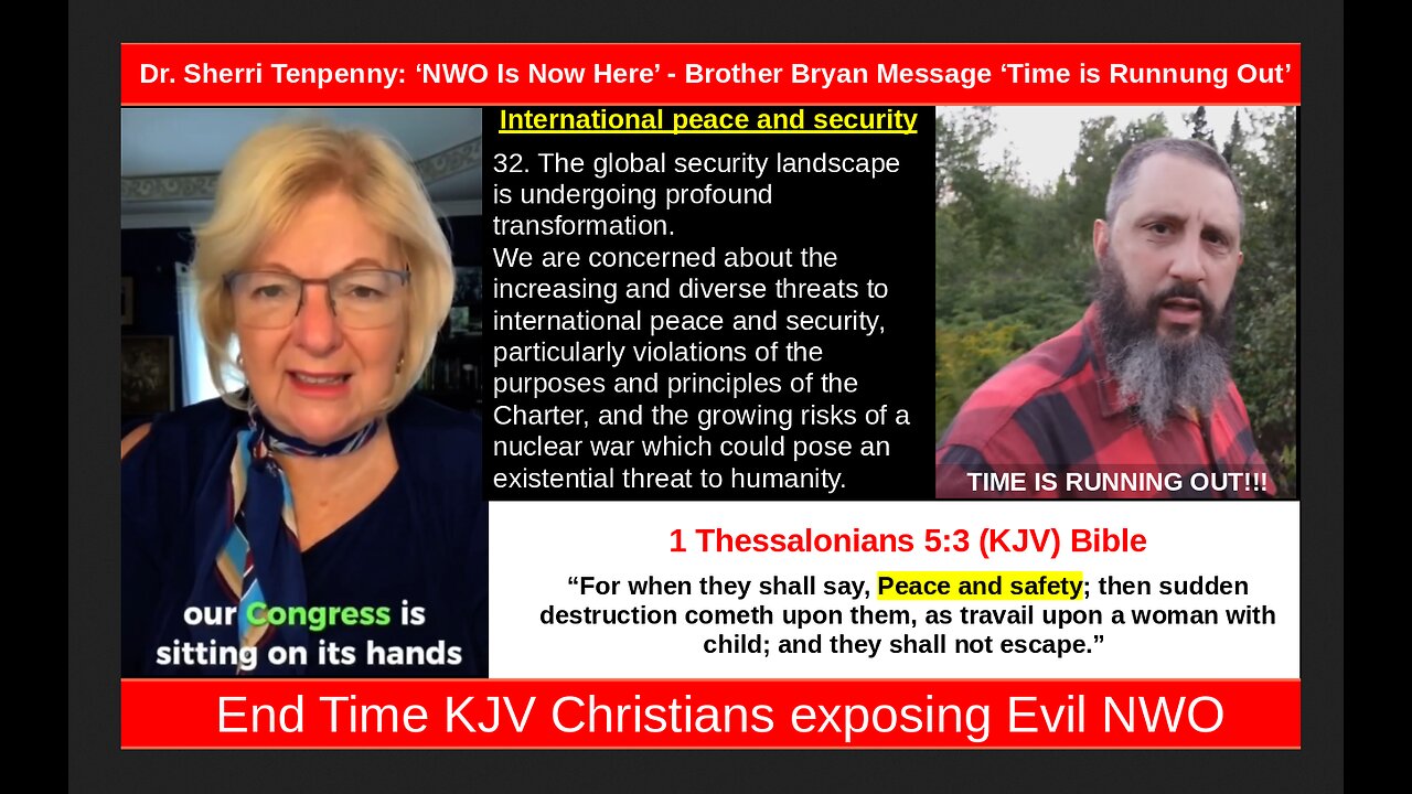 Dr. Sherri Tenpenny: ‘NWO Is Now Here’ - Brother Bryan Message ‘Time is Runnung Out’