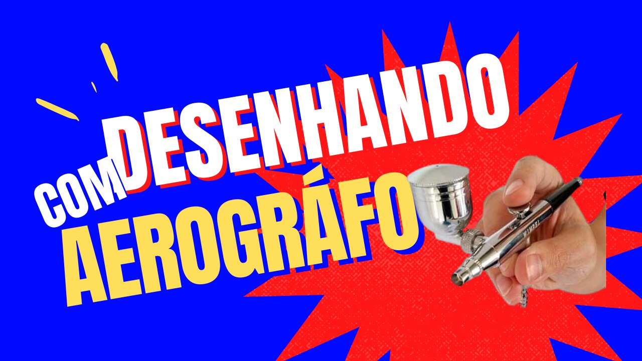 Desenhando com Aerográfo na parede!