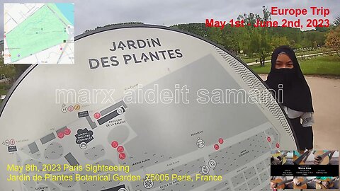 May 8th, 2023 - 15c Jardin des Plantes (Garden of Plants), 75005 Paris, France.