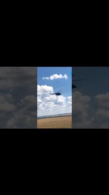 Night hunter "Mi-28 sweeps over the very heads of the fighters