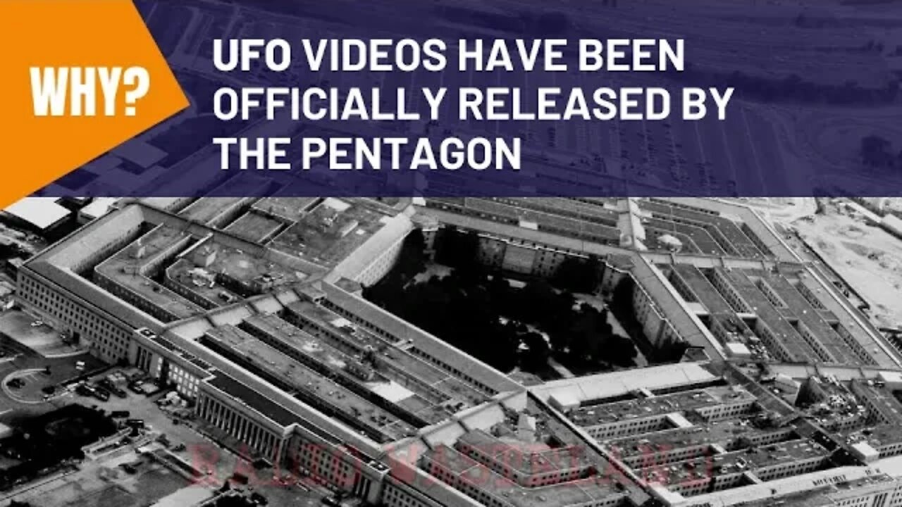 UFO videos have been officially released by the Pentagon..WHY?