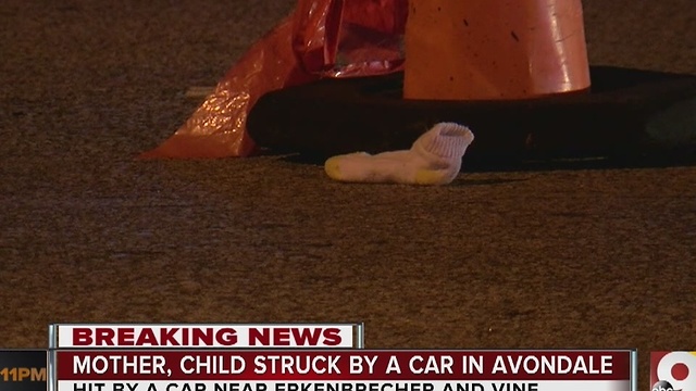 Mother, 3-year-old child struck by car in Avondale
