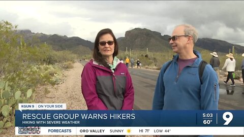 Rescue group warns hikers going into weekend