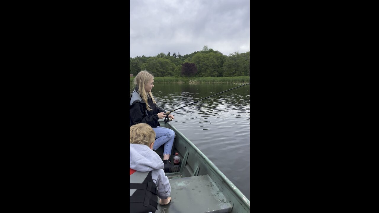 Fishing girl