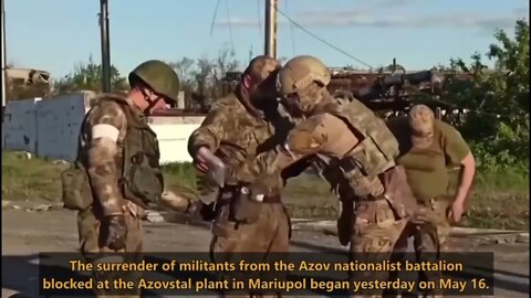 Azov nazis began to surrender in Azovstal factory in Mariupol!