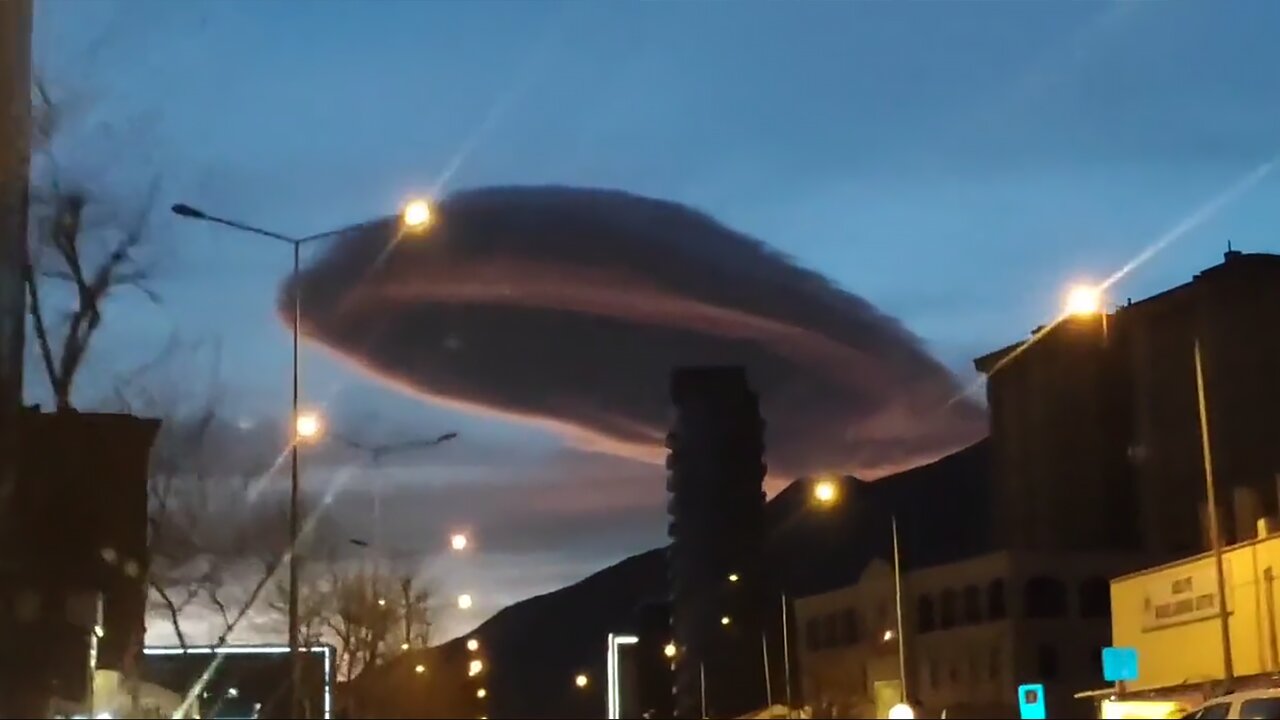 Crazy cloud formation captured on camera in Bursa