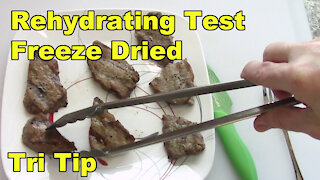 Tri Tip Steaks Rehydrating Tests - Freeze Dried