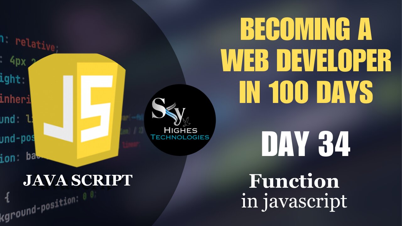 Learn Functions in JavaScript | Day 34 | Arrow And Return Keyword | Web development course 2023