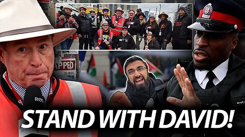 Rebel News stands with David Menzies as police protect pro-Hamas thugs