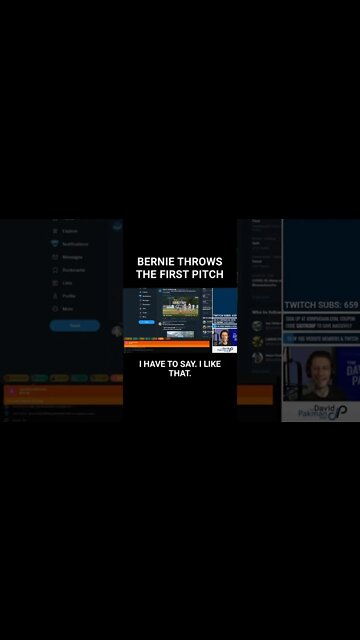 Bernie Sanders Throws the First Pitch #shorts