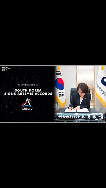 South Korea Officialy Signs Artemis Accords | TLP Flash Update #shorts