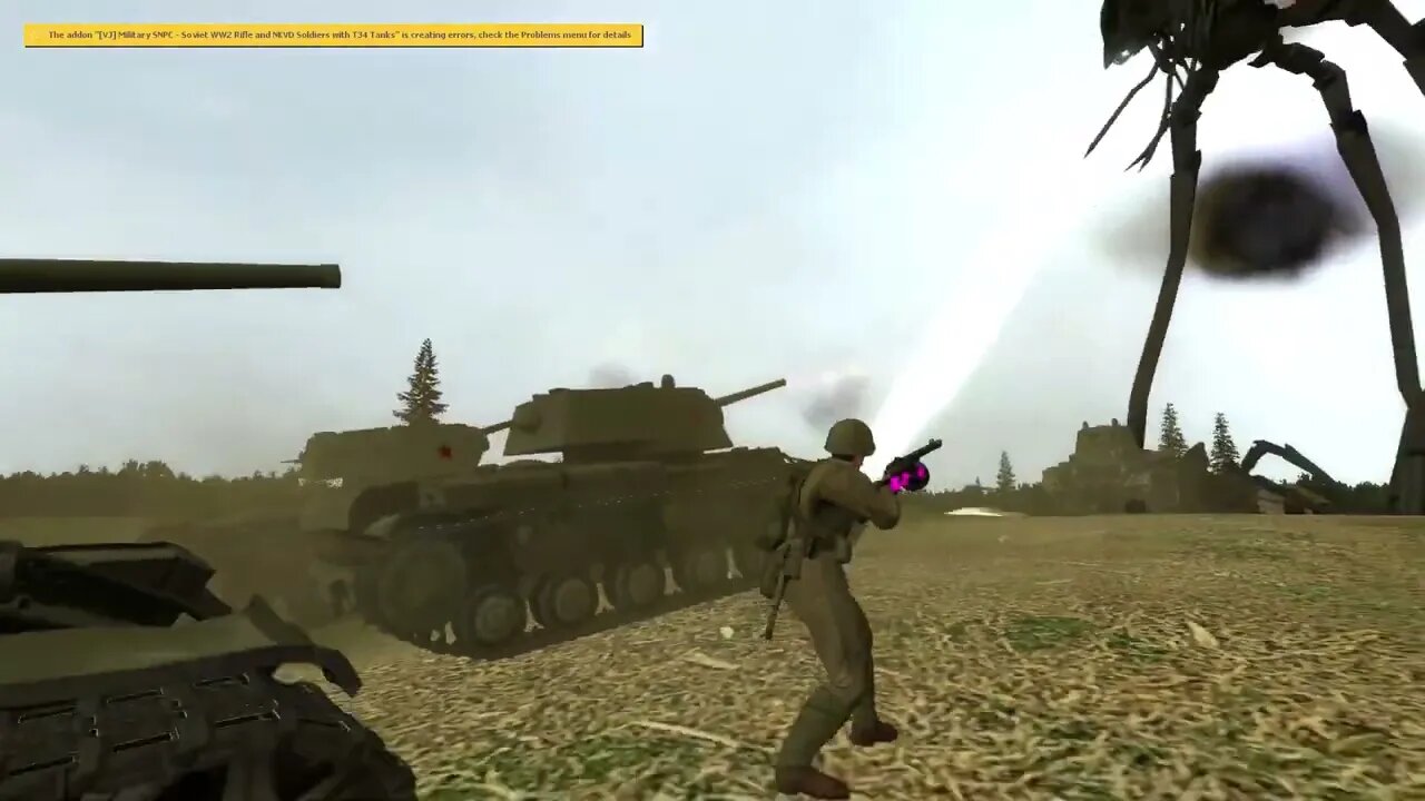 Garry's Mod: Sandbox: Soviet Mechanized Division Ambushed By Tripod