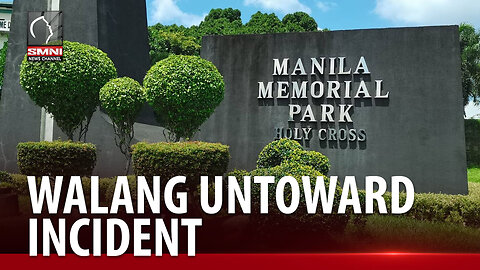 2 araw na pagdagsa ng mga bisita sa Manila Memorial Park, walang naitalang untoward incident