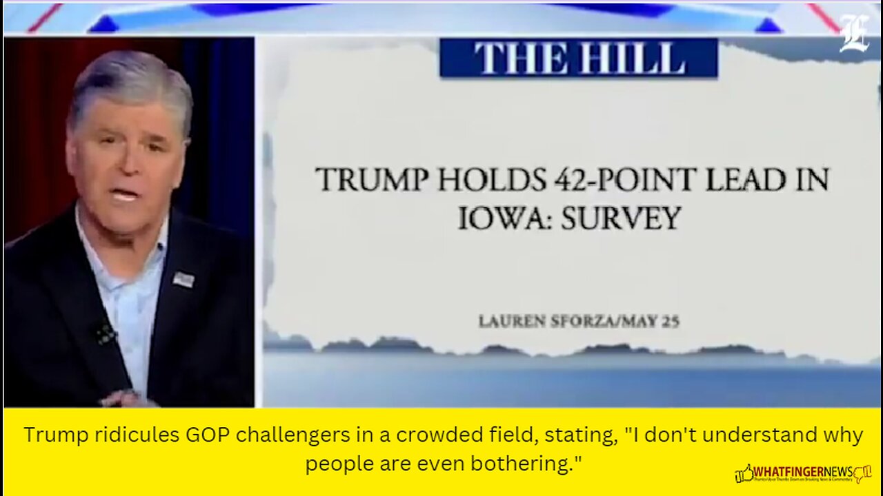 Trump ridicules GOP challengers in a crowded field,