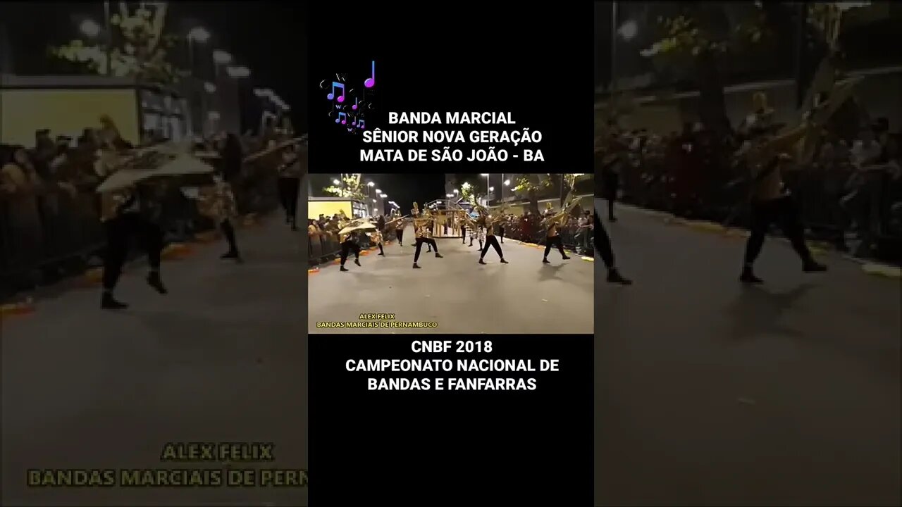 CNBF 2018 | BANDA MARCIAL SÊNIOR NOVA GERAÇÃO - #shorts