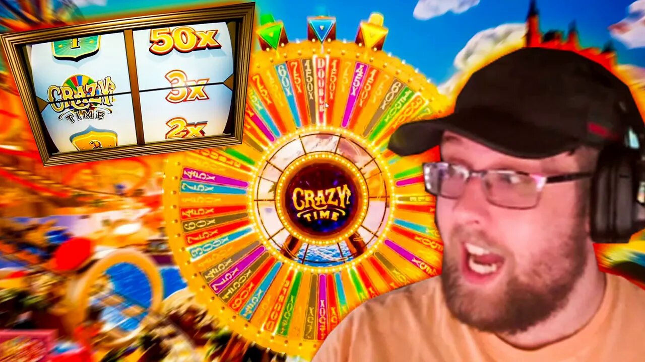 3X TOP SLOT ON CRAZY TIME LIVE GAME SHOW!