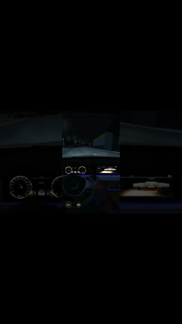 Night Driving In Tunnel Mercedes-Benz S Class❤️ #ambientmusic #car #shorts #viralvideo #nightlife
