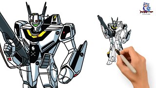 How To Draw Robotech Valkyrie VF-1 Valkyrie Series - Tutorial