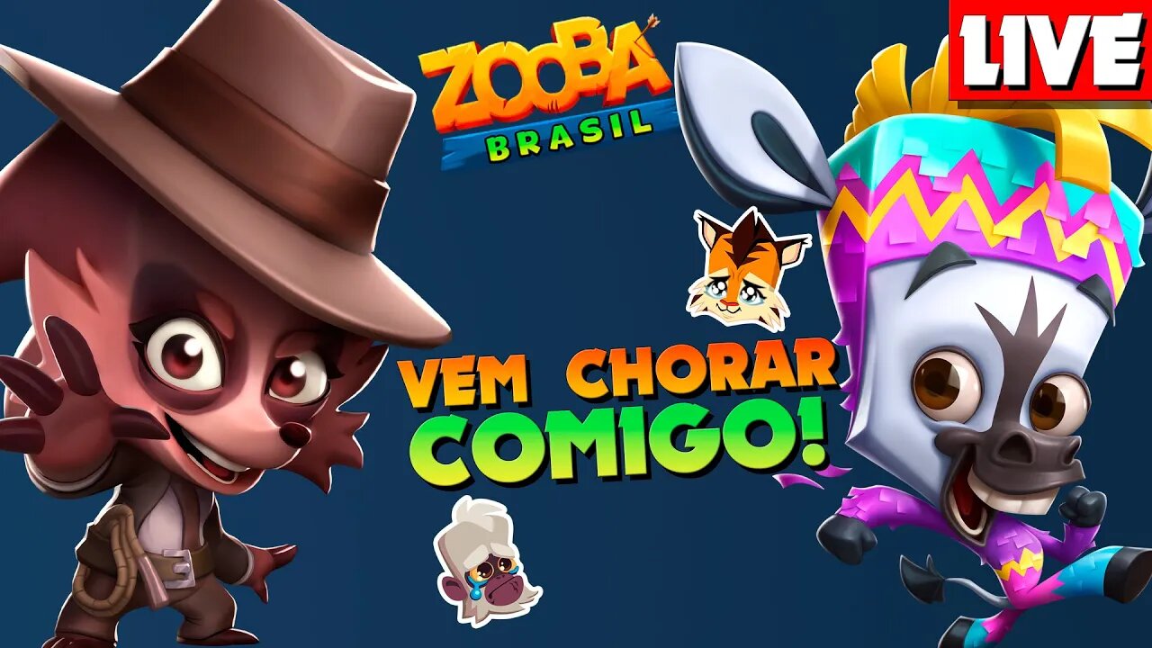 ESTÁ DIFÍCIL GANHAR TROFÉUS NESSE JOGO! ZOOBA: Jogo de Batalha Animal LIVE #72