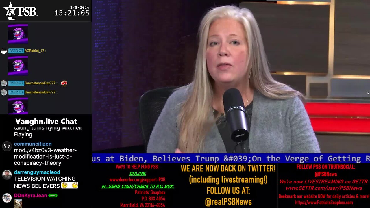 2024-02-08 15:13 EST - The PATRIOTski Tavern: