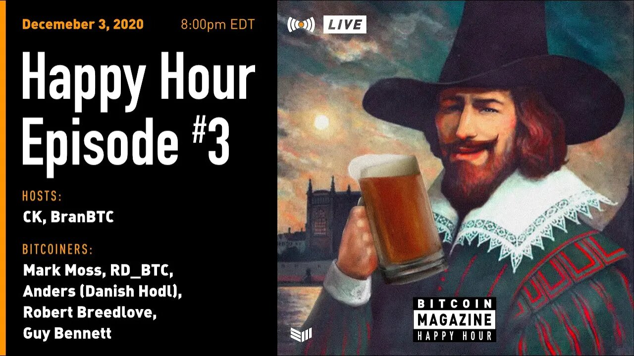 Part 1Bitcoin Magazine Happy Hour #3 (12/3) - Mark Moss, Robert Breedlove, Anders, & Guy Bennett