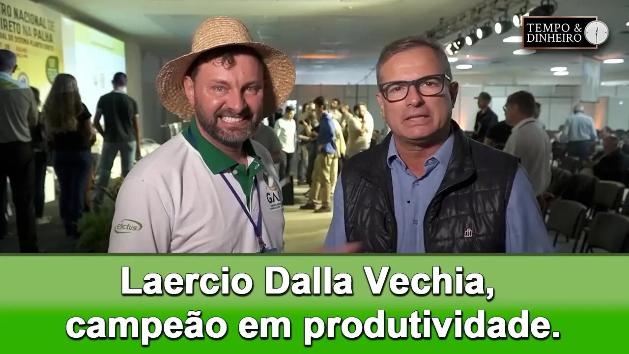 Laercio Dalla Vechia, destaca as plantas de cobertura como ferramenta importante na produção.