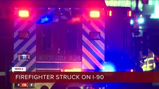 Cleveland Firefighter Struck