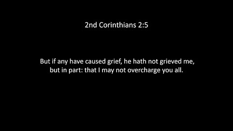 2nd Corinthians Chapter 2