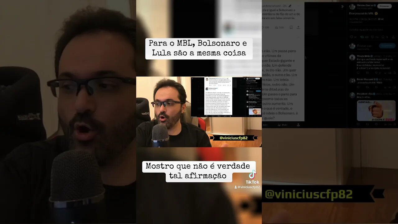 Para o MBL, Bolsonaro e Lula são a mesma coisa