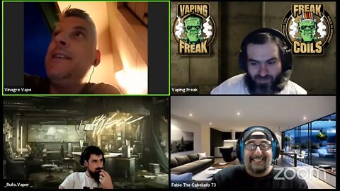 Vapelive #120 com Vinagre Vape e amigos, aniversário do Vaping Freak e Blitz 85