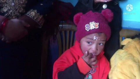 Cute baby birthday celebrations Mikaon lama