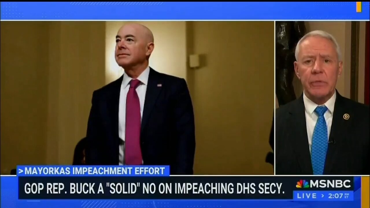 RINO Ken Buck Won't Vote To Impeach DHS Secretary