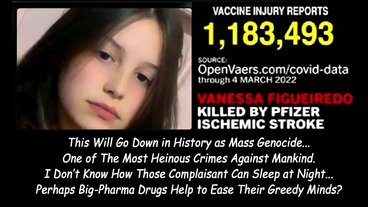 13-YEAR-OLD GIRL KILLED BY PFIZER VAXX