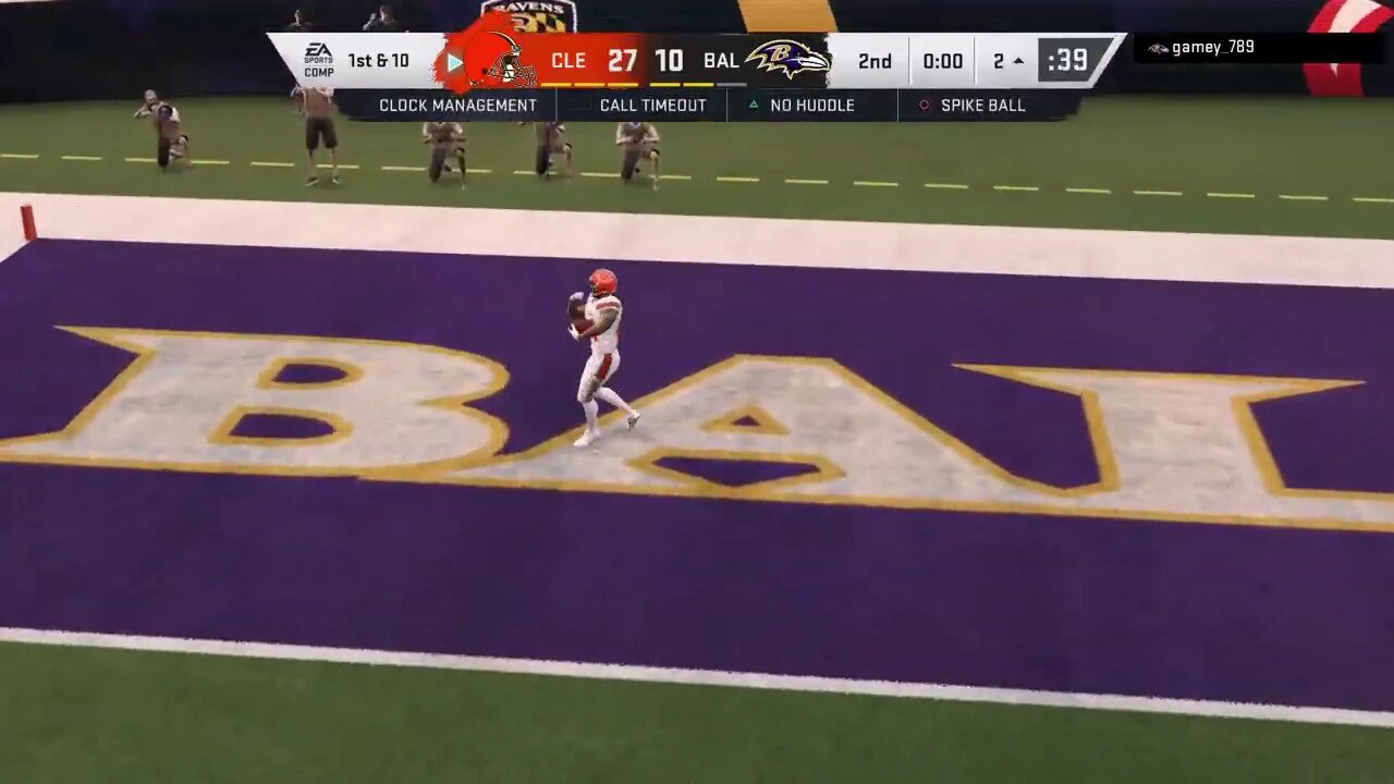 Chubb Breaking Tackles Big Run and TD!! #Browns #Madden20 #H2H #NickChubb #TD #Ravens