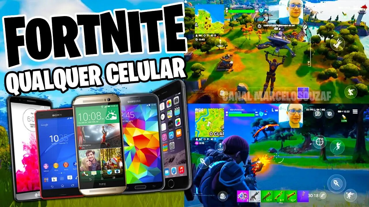 Como jogar FORTNITE em QUALQUER CELULAR