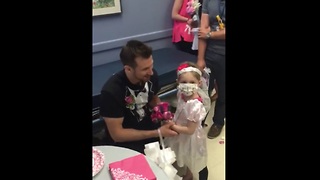 Adorable 4-year-old leukemia patient marries her favorite nurse!